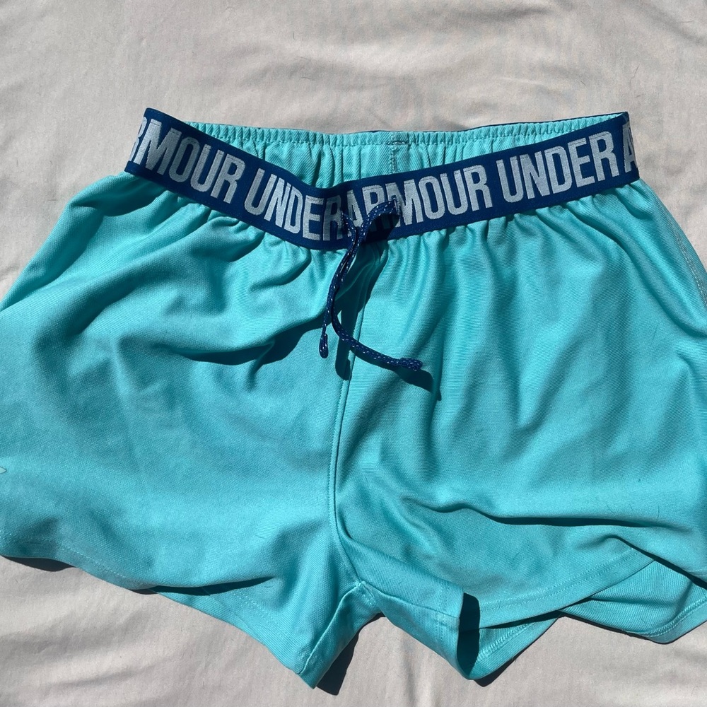 blue underarmour shorts